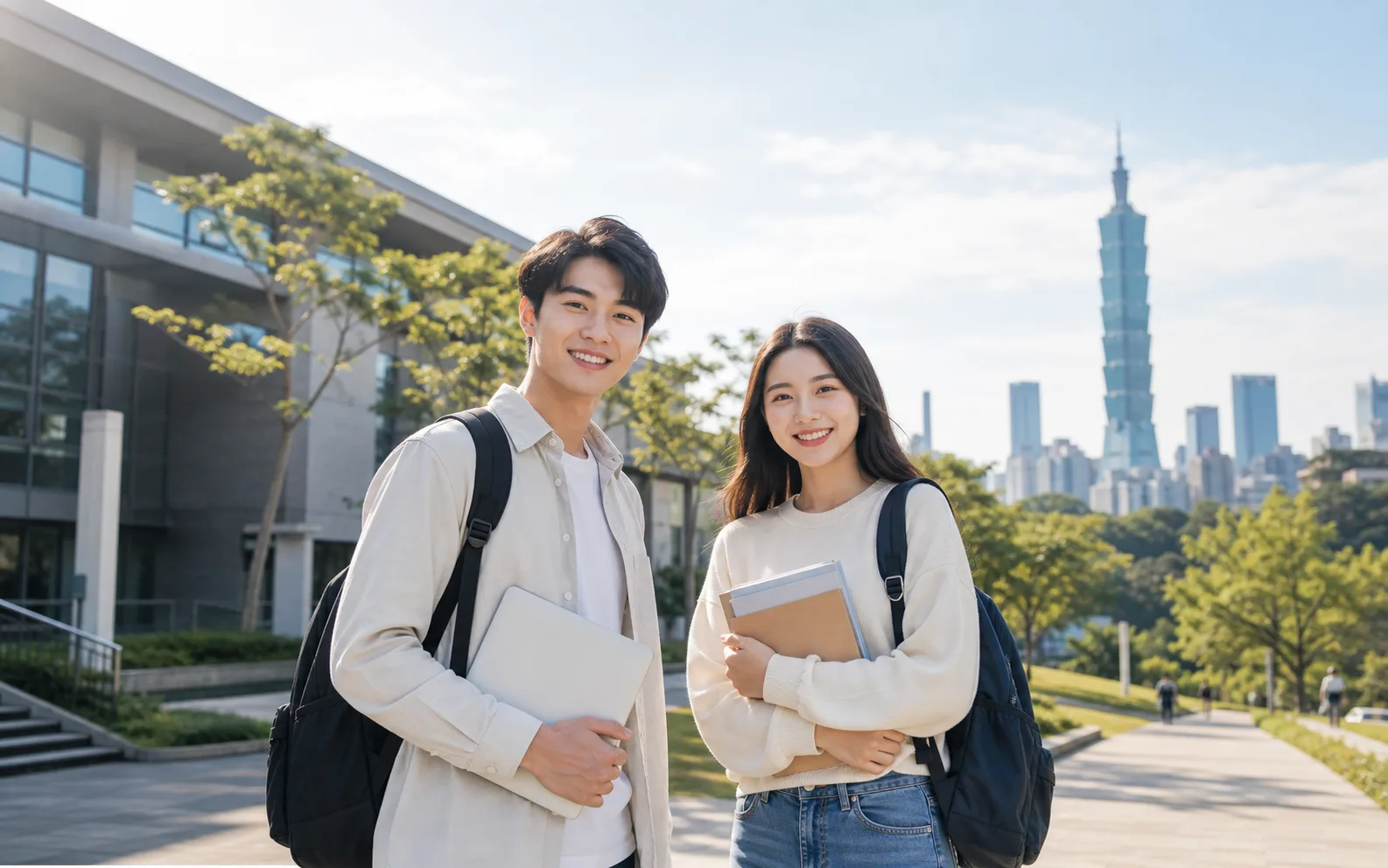 Sinh viên quốc tế tại khuôn viên đại học Đài Loan