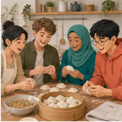 Hoan nghênh đến nhà cô gói bánh chẻo thumbnail
