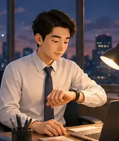 Tôi tan làm lúc 6 giờ 30 tối