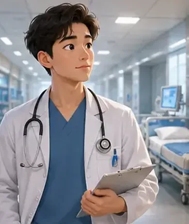 Bố tôi cũng làm việc ở bệnh viện