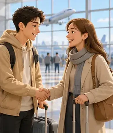 Gặp nhau ở sân bay Đại Hưng!