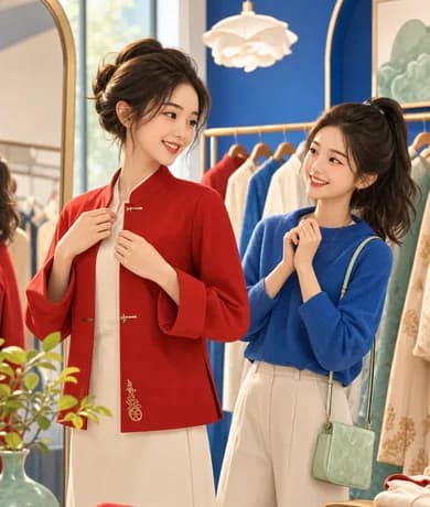 Bạn mặc đồ màu đỏ rất đẹp