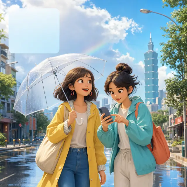 Minh họa chủ đề Thời tiết hôm nay